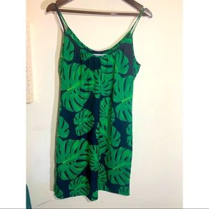 Elizabeth Ackerman mini dress navy & emerald small